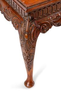 A George II Style Carved Mahogany Low Table