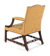 A George III Mahogany Library Chair