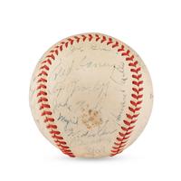 A 1940 St. Louis Browns Team Signed Autograph Baseball
