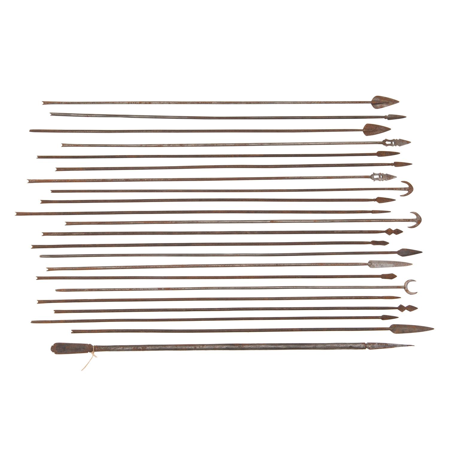 Lot of 22 Indo-Persian Steel Tir Arrows