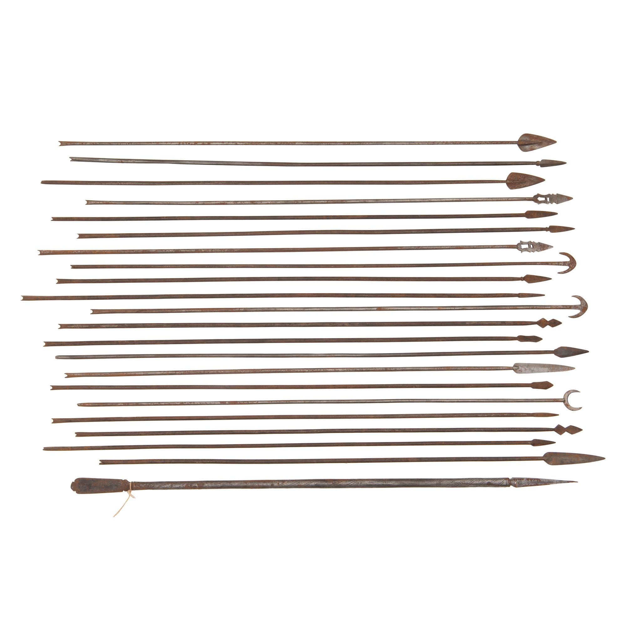 Lot of 22 Indo-Persian Steel Tir Arrows