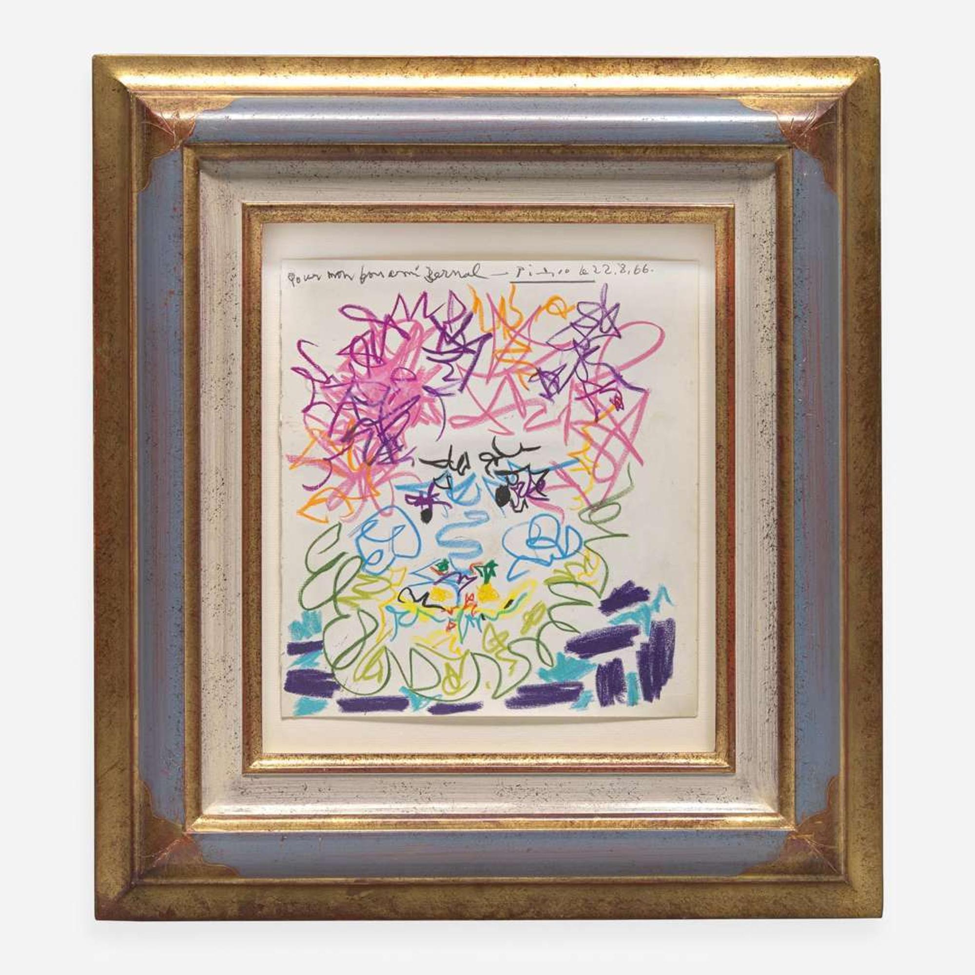 Pablo Picasso (Spanish, 1881-1973) Tête d'Homme Barbu
