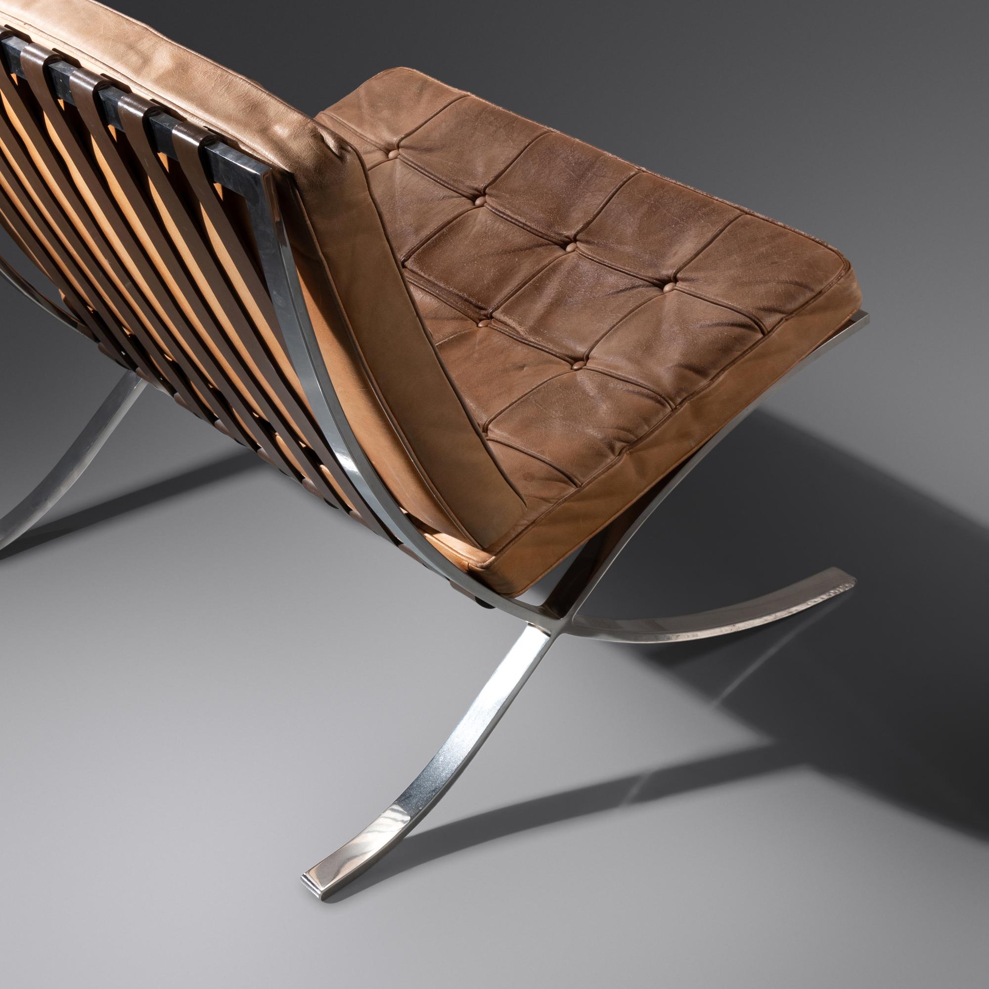 Pair of Barcelona Lounge Chairs Knoll International, USA