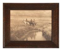 CURTIS, Edward S (1868-1952), photographer. Three Chiefs - Piegan .