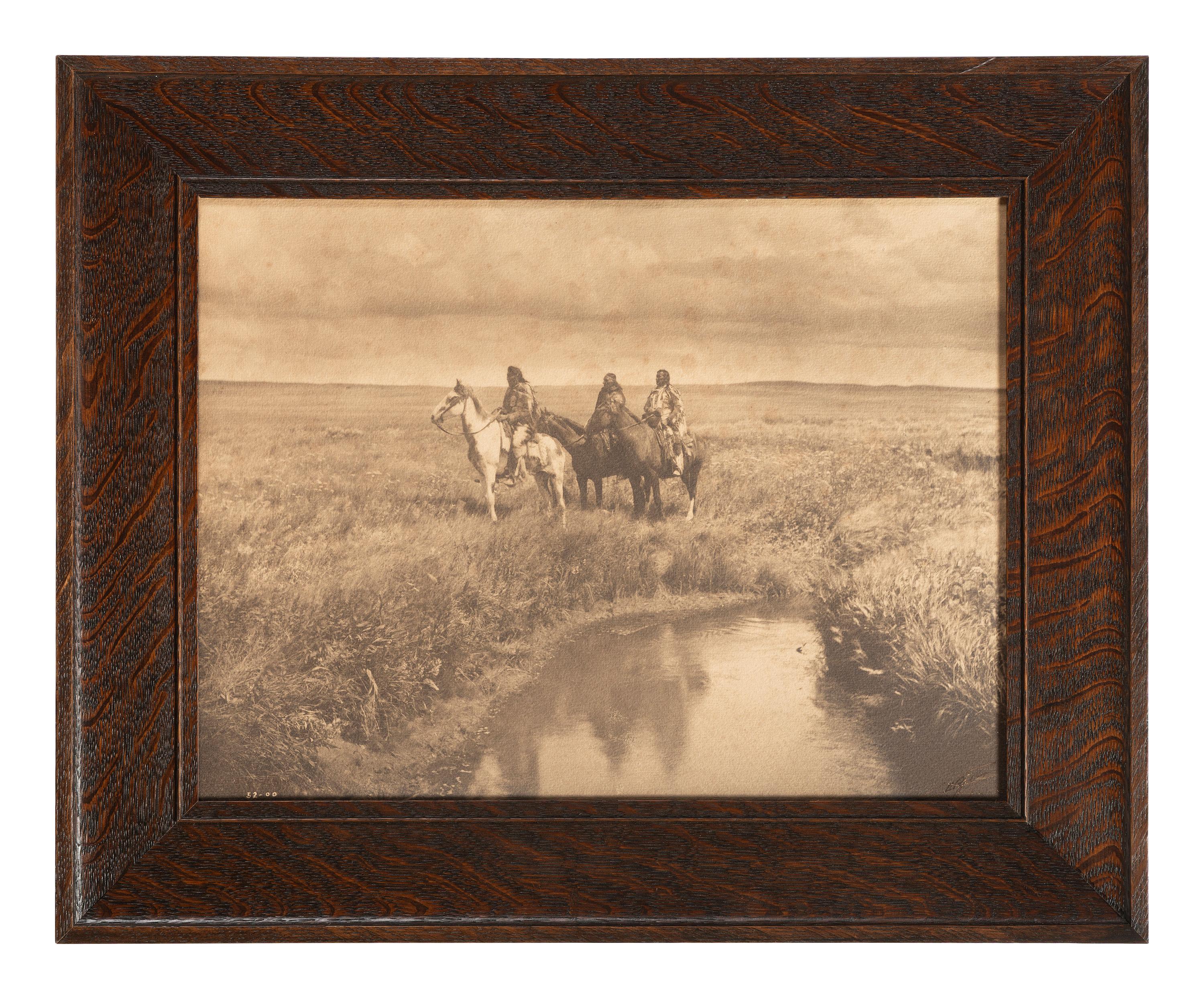 CURTIS, Edward S (1868-1952), photographer. Three Chiefs - Piegan .