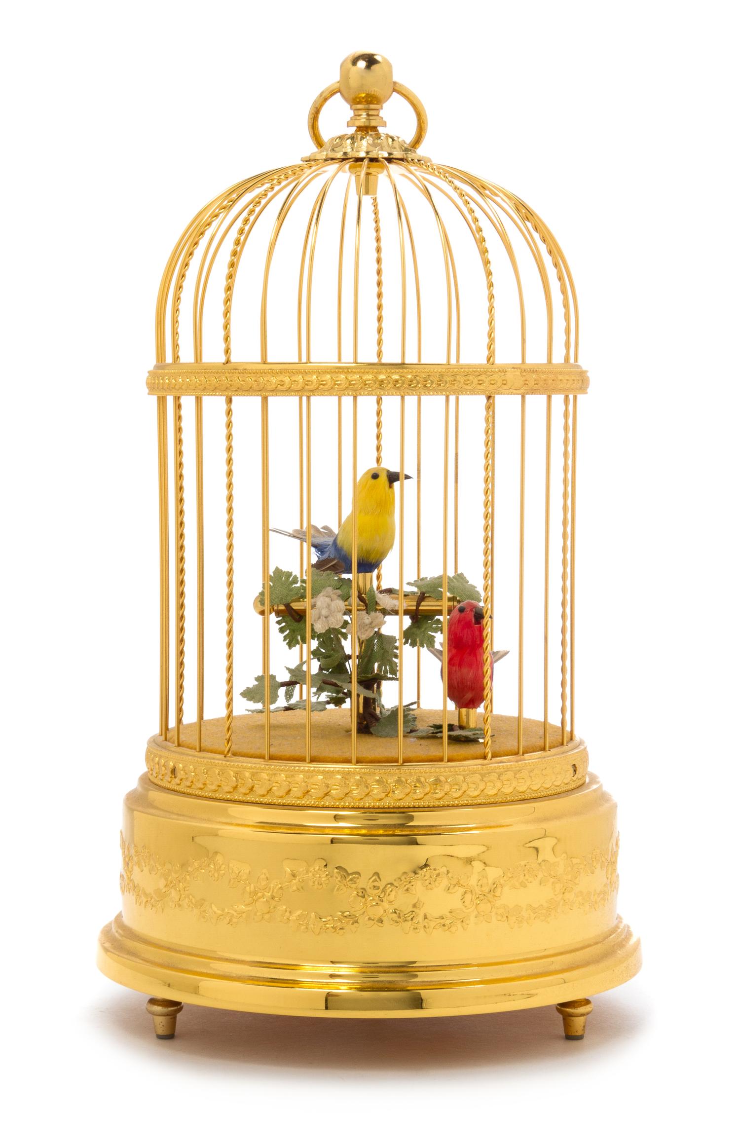 A Swiss Birdcage Automaton Height 11 inches. — 20TH CENTURY