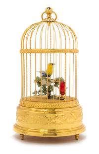 A Swiss Birdcage Automaton Height 11 inches. — 20TH CENTURY
