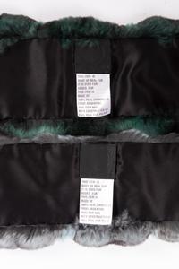 Four Ralph Rucci Fur Pieces: One Coyote Muff, Two Chinchilla Scarves, and One Mink Wrap
