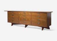 George Nakashima for Widdicomb, "Origins" Dresser and Mirror