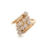 YELLOW GOLD AND DIAMOND RING
