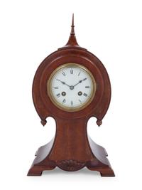 A French Mahogany Balloon Clock
