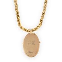 Yellow Gold and Diamond Ram Pendant Necklace