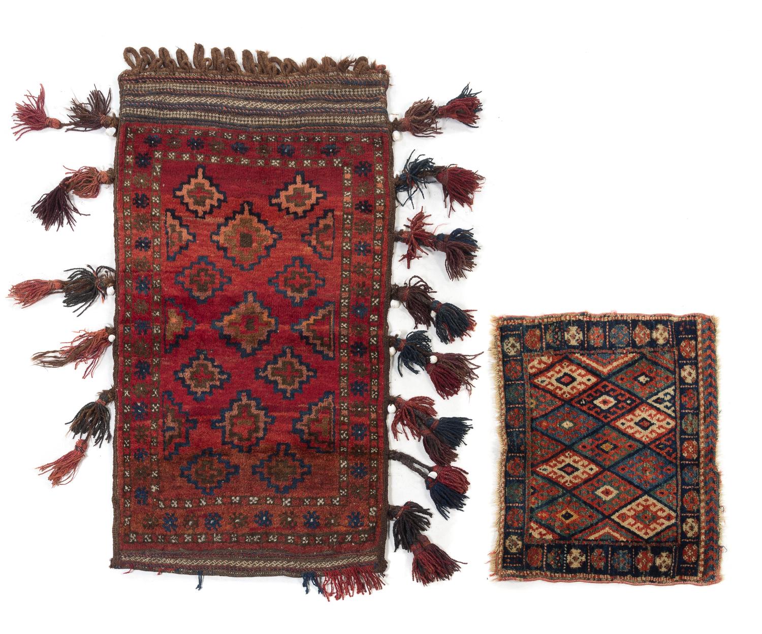 Two Woven Bag Faces 3 feet 8 1/2 inches x 1 feet 11 inches.