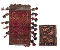 Two Woven Bag Faces 3 feet 8 1/2 inches x 1 feet 11 inches.