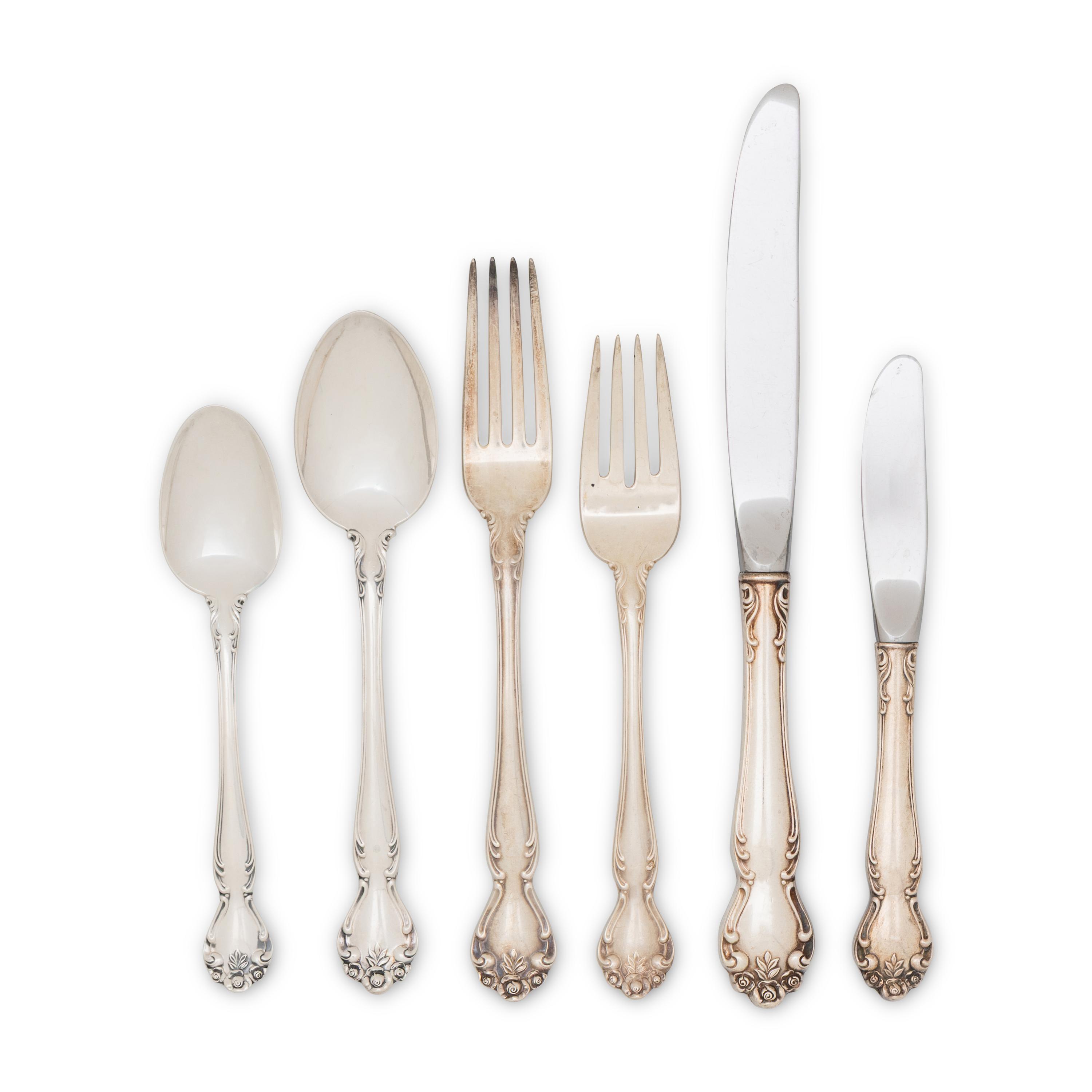 A Gorham Silver Flatware Service