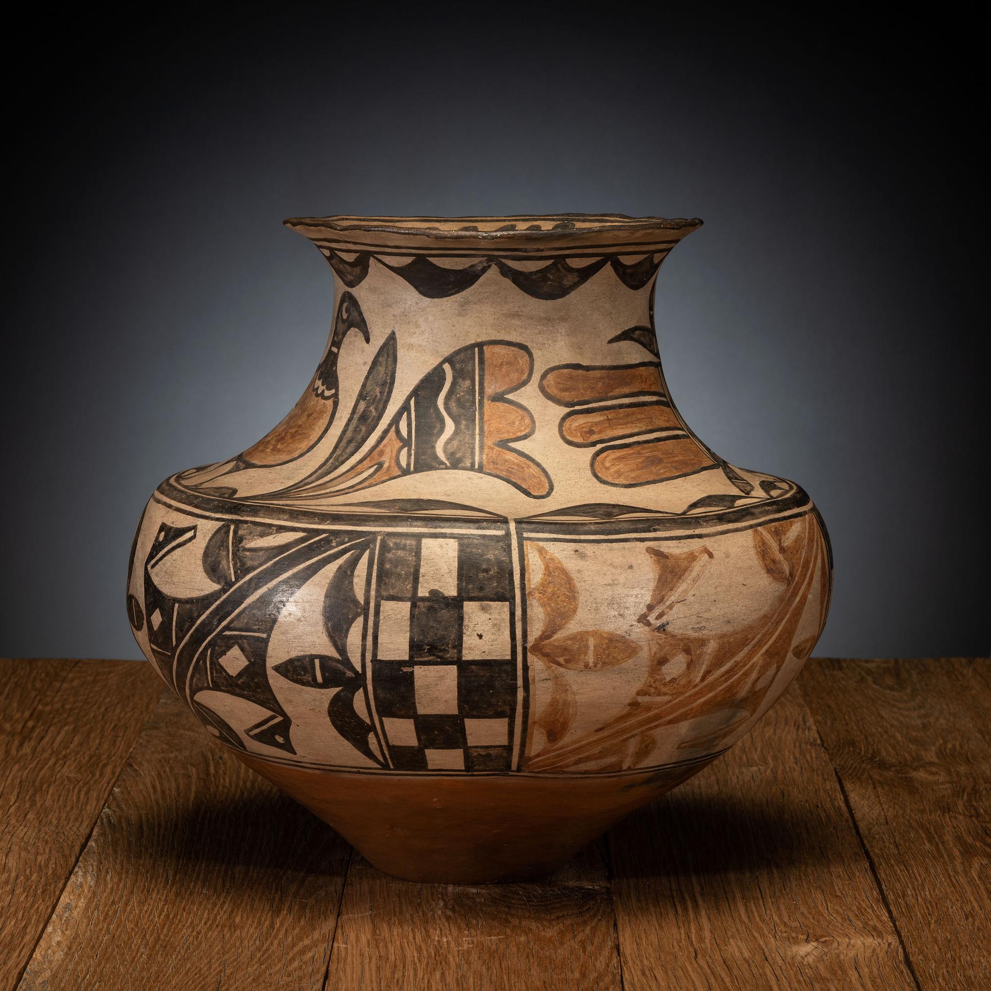 Polychrome Pottery Olla, ca 1910