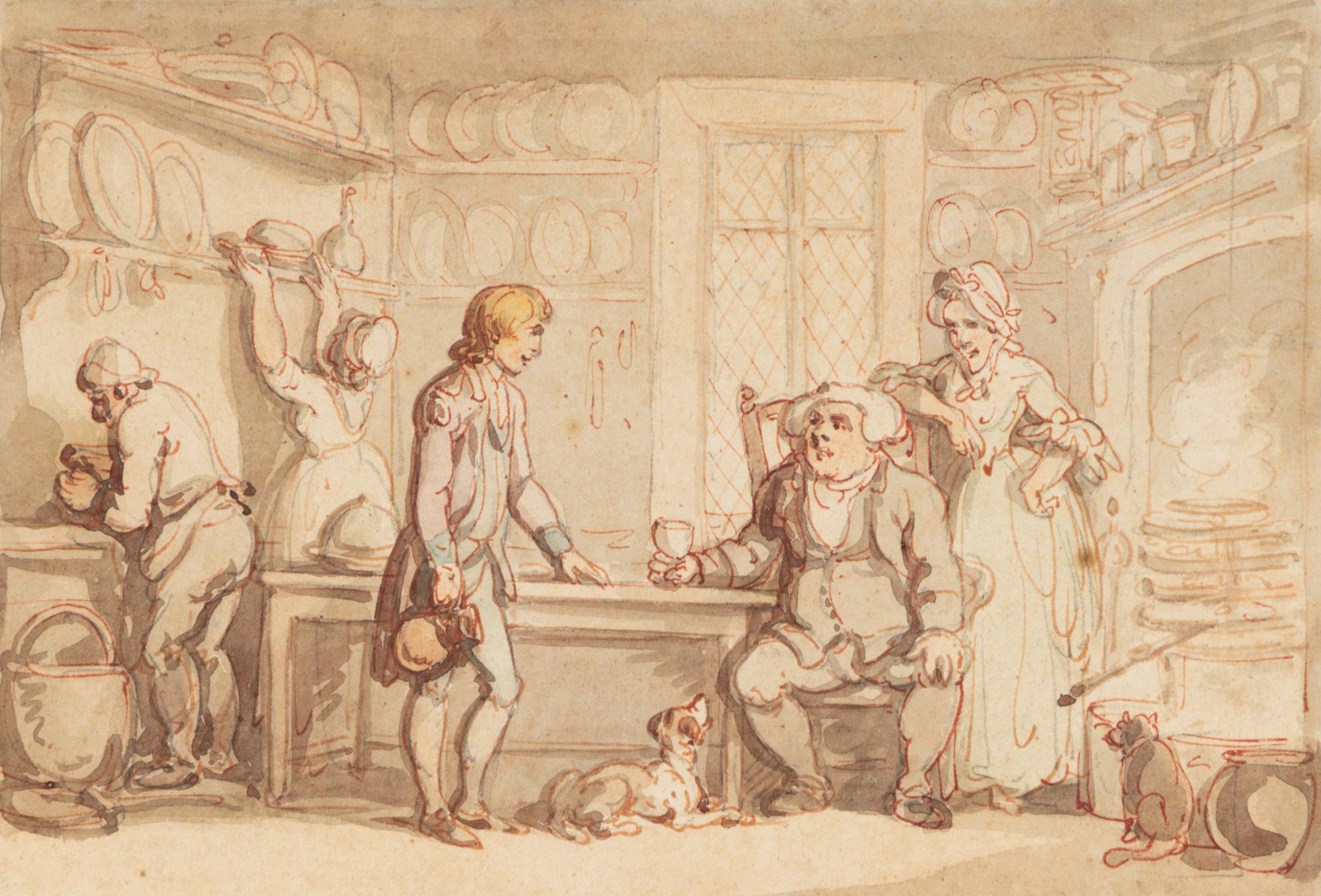 A Group of Ten Drawings: seven illustrations for The Adventures of Roderick Random , and three unpublished illustrations for The Adventures of Joseph Andrews, and His Friend Mr. Abraham Adams