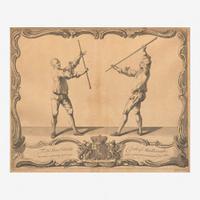 A Pair of Framed English Engravings Gérard Jean-Baptiste Scotin II (1698- ca. 1755)