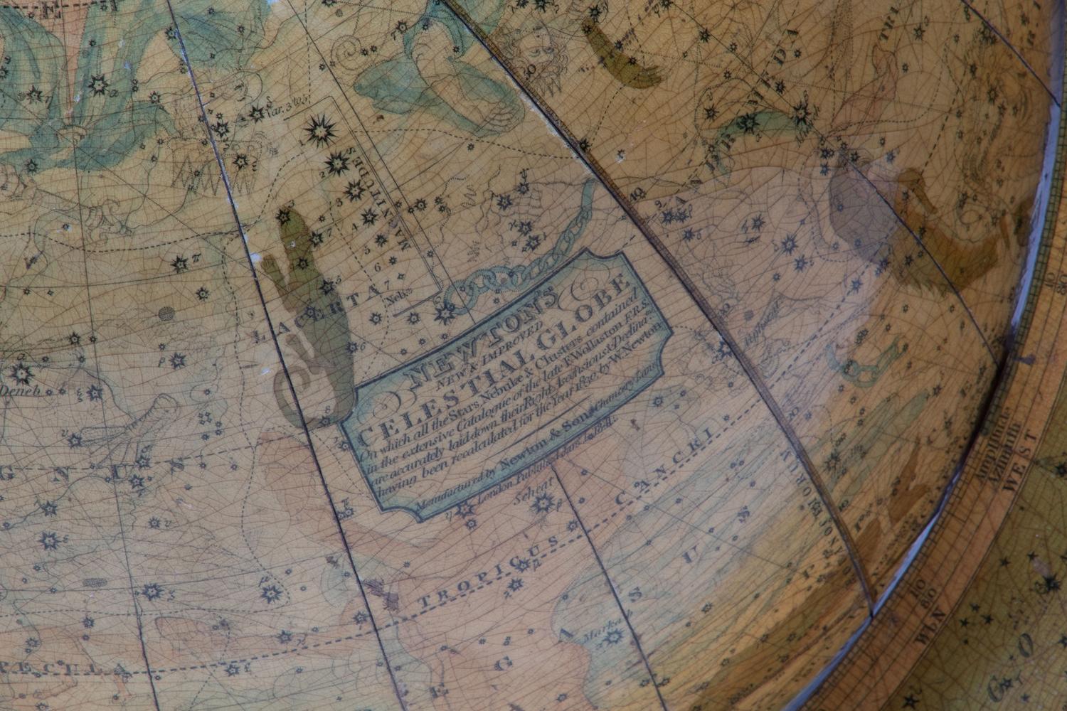 A Pair of Newton and Son 11-Inch New and Improved Terrestrial and Celestial Globes