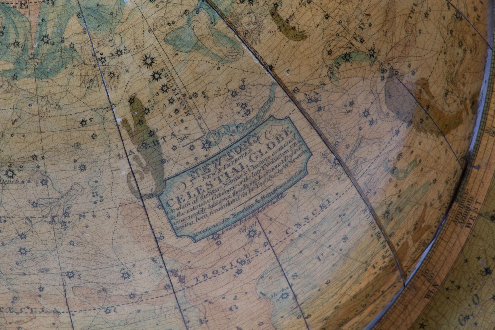 A Pair of Newton and Son 11-Inch New and Improved Terrestrial and Celestial Globes
