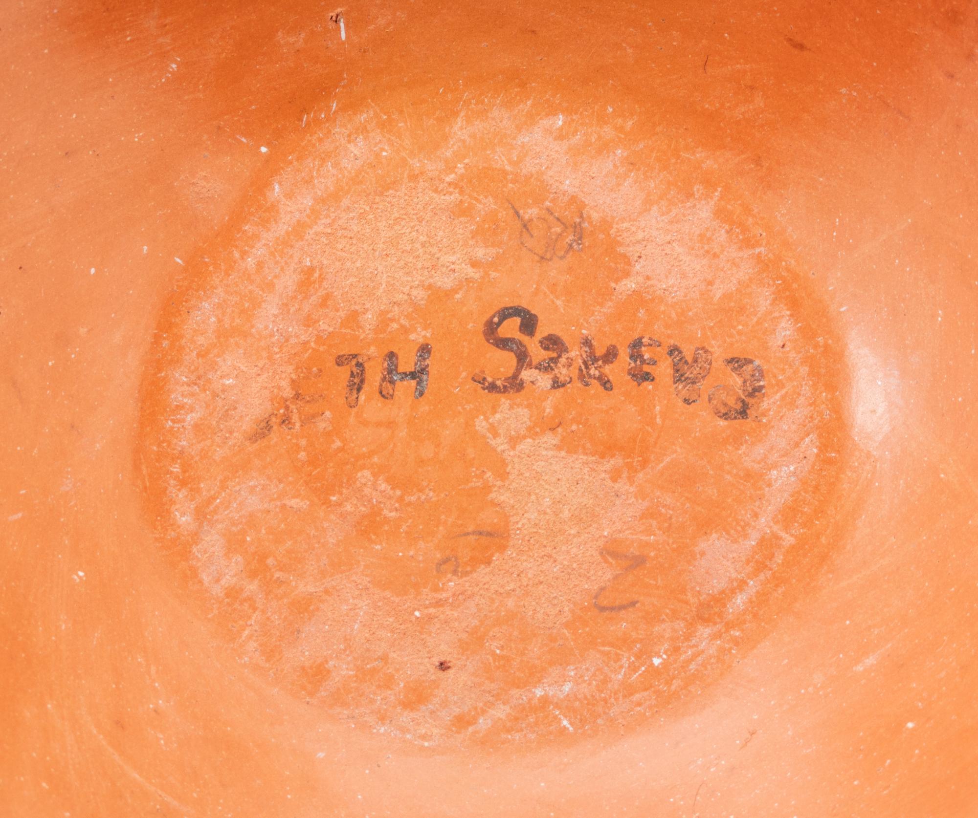 A Hopi Pottery Vase by Beth Sakeva (Hopi, 1926-1994)