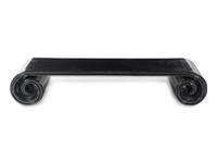 A Chinese Black Lacquered Low Scrolled-Form Low Table, Qinzhuo
