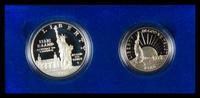 A Pair of United States 1986 Liberty Two-Coin Proof Sets