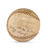 A 1929 Mission Reds Team Signed Autograph Baseball