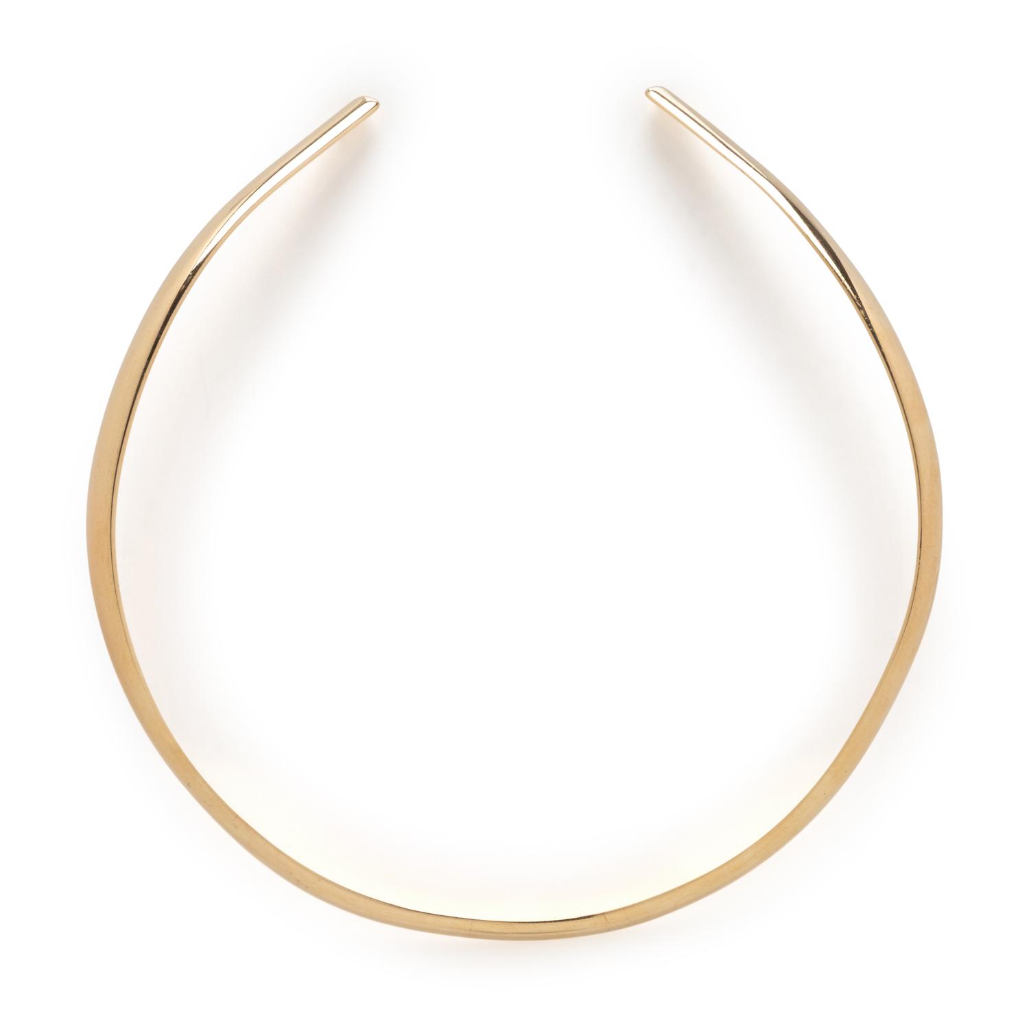 YELLOW GOLD TORQUE NECKLACE