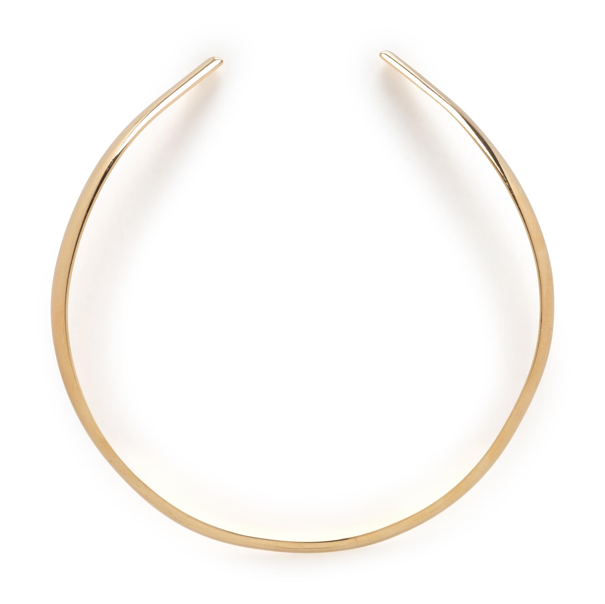 YELLOW GOLD TORQUE NECKLACE