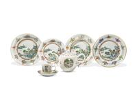 A Group Of Chinese Export Porcelain Tablewares Associated With The DeWitt and Maria Clinton Service