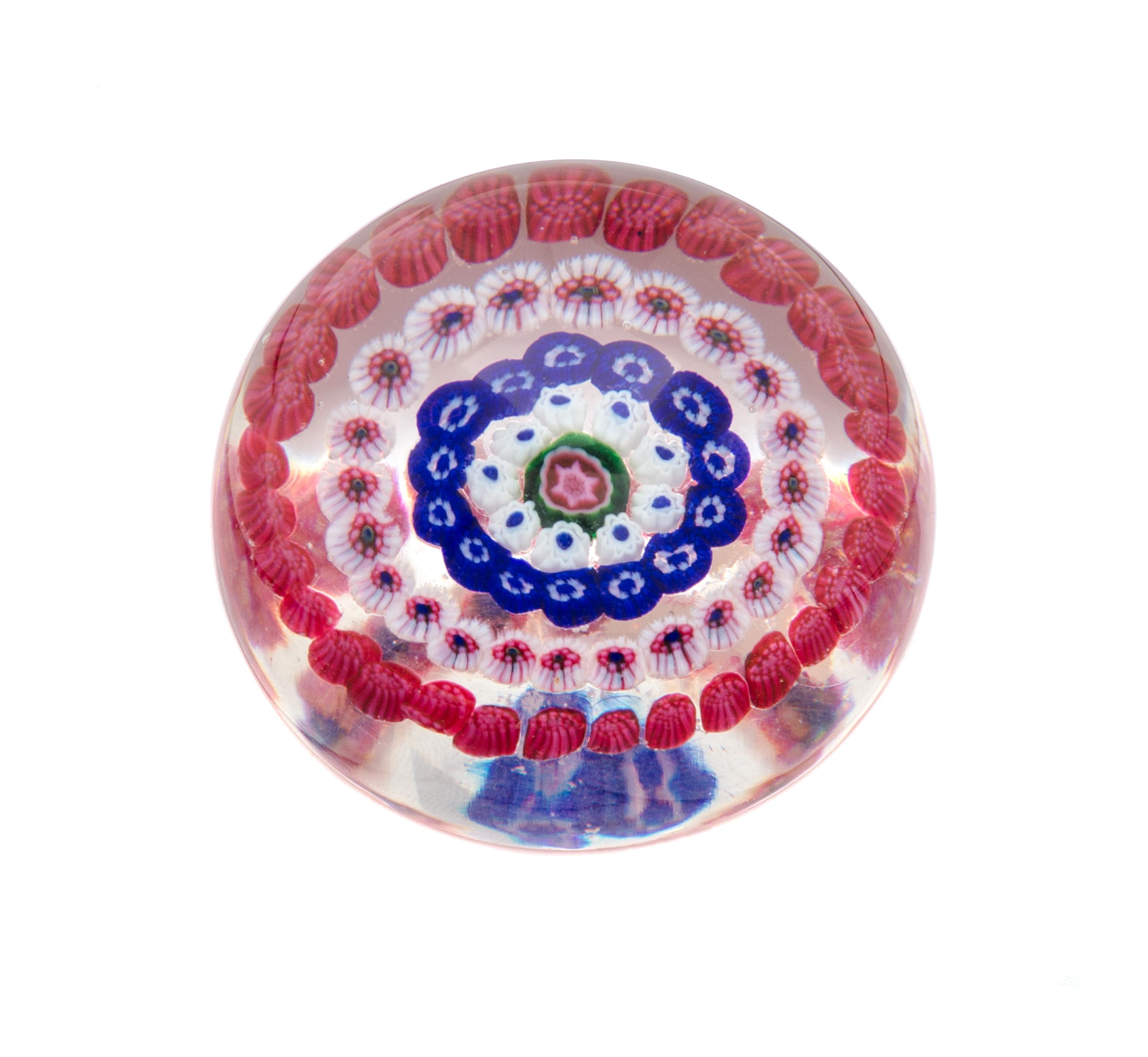 Clichy, France, 19TH CENTURY, a miniature paperweight