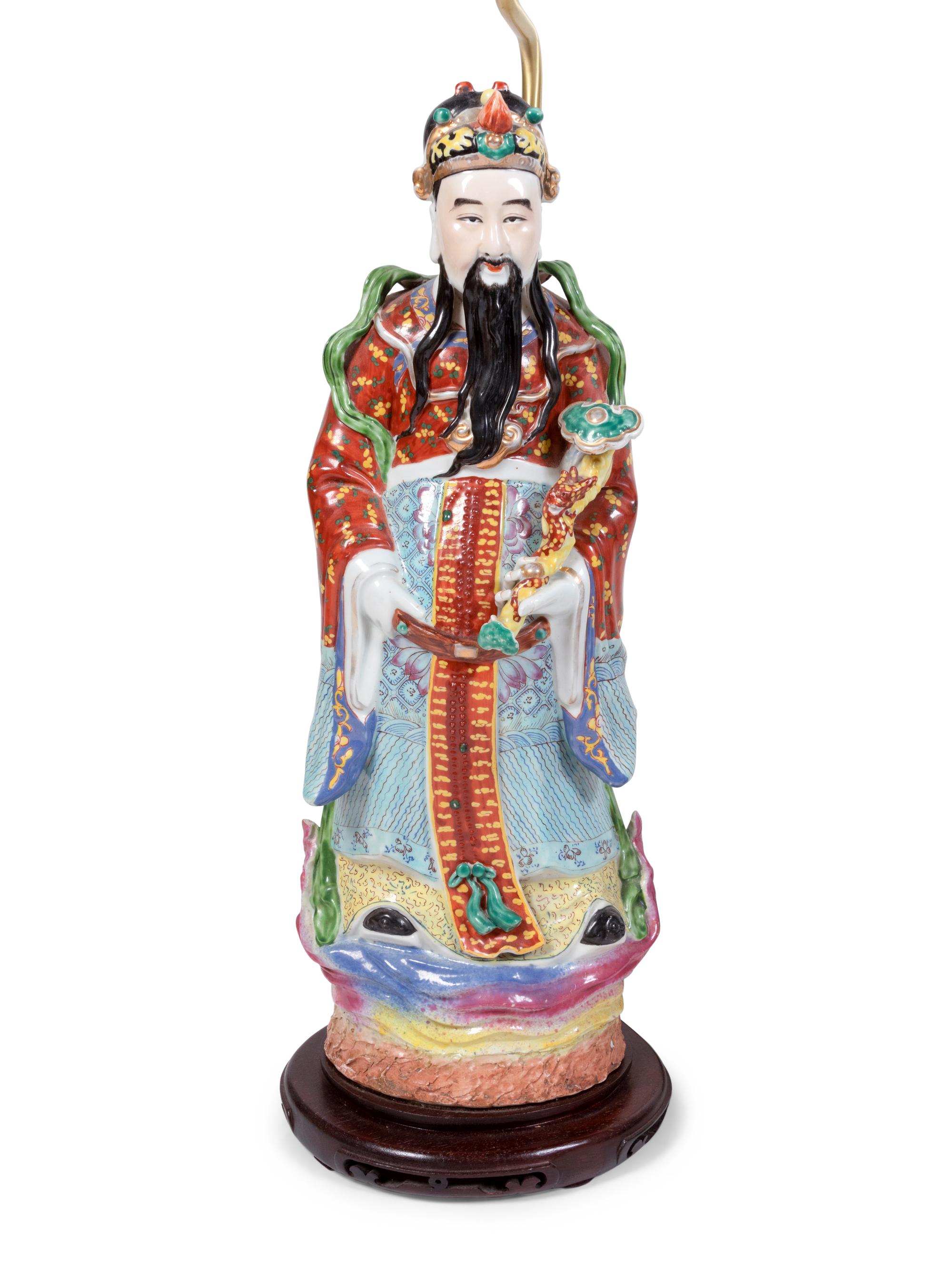 Two Chinese Export Porcelain Lamps