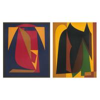 Victor Vasarely (Hungarian, 1906-1997) — Untitled and Untitled (a pair of works)