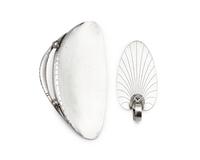 A Georg Jensen Silver Crumb Scoop and Pastry Server