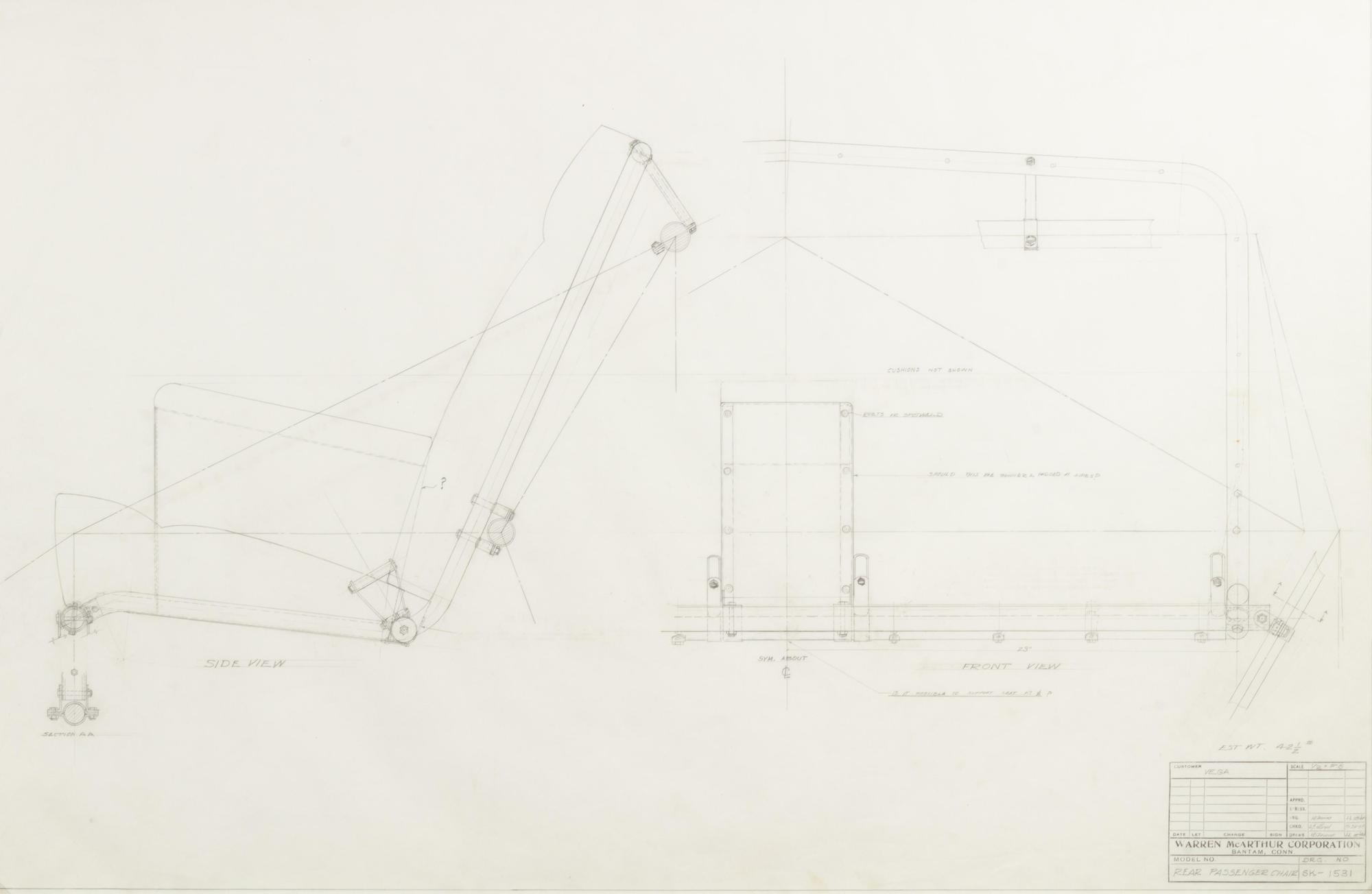 Untitled (Group of Six Mechanical Sketches)