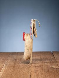 Bannock and Ute Beaded Hide Toy Cradles