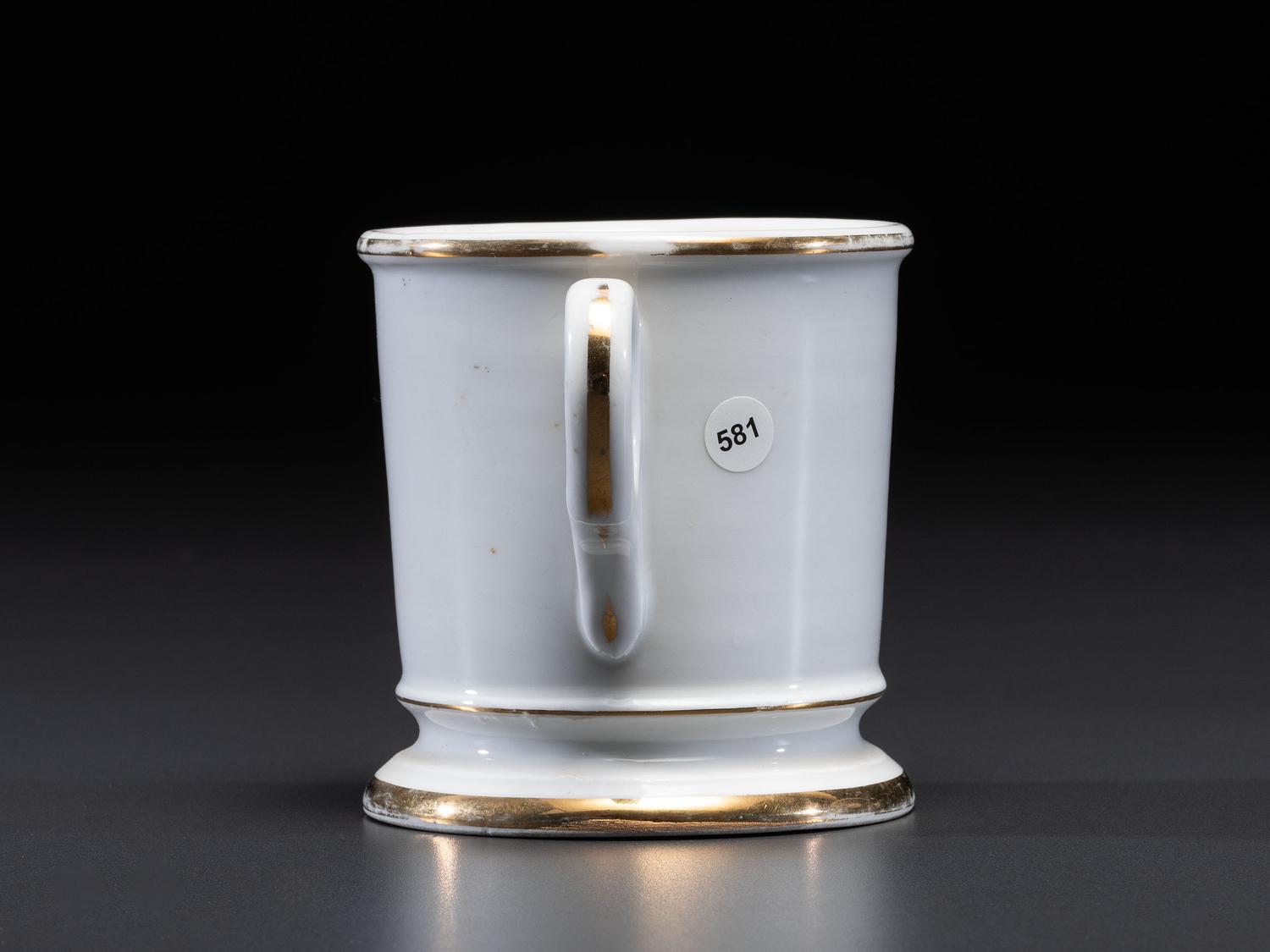 A Civil War Confederate Veteran's Porcelain Shaving Mug