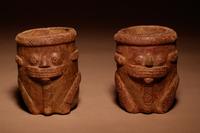 A Pair of Calima Terracotta Vessels