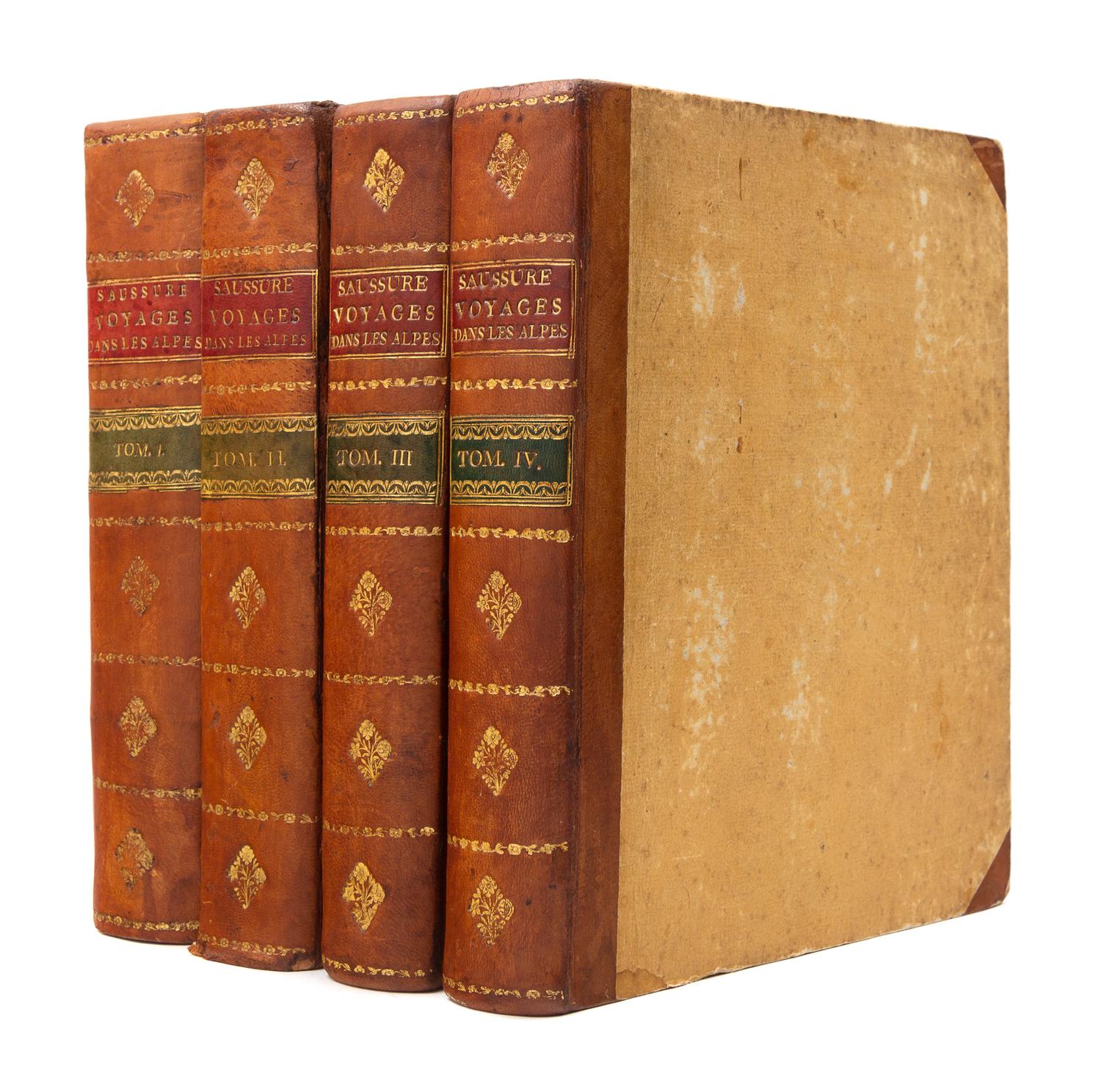 SAUSSURE, Horace Benedict de (1740-1799). Voyage Dans Les Alpes. Neuchatel, 1796. FIRST EDITION.