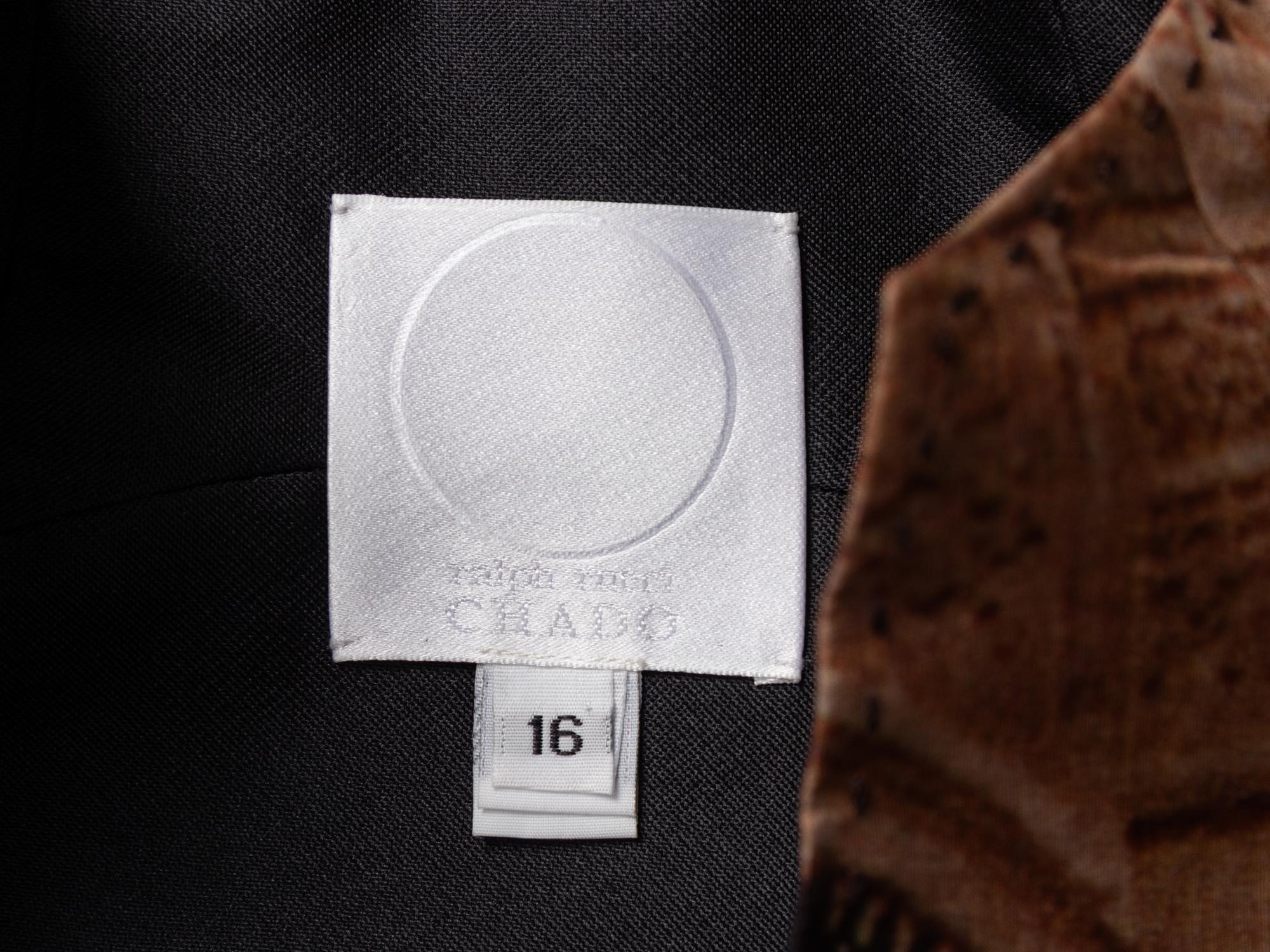 Ralph Rucci, Printed Silk Jacket