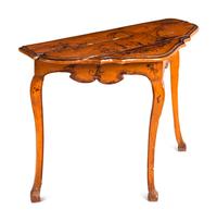A Pair of Painted Console Tables