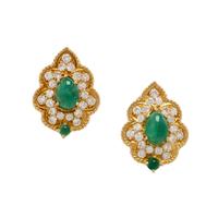 Emerald, Diamond, and Yellow Gold Convertible Demi-Parure