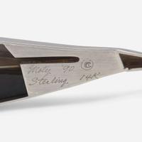 Eleanor Moty (American, b. 1945) "Shard with Micarta" Brooch, USA, 1990