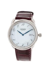 An Hermes Arceau GM Steel Watch, 9" x 1.5".