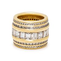 YELLOW GOLD AND DIAMOND BAND