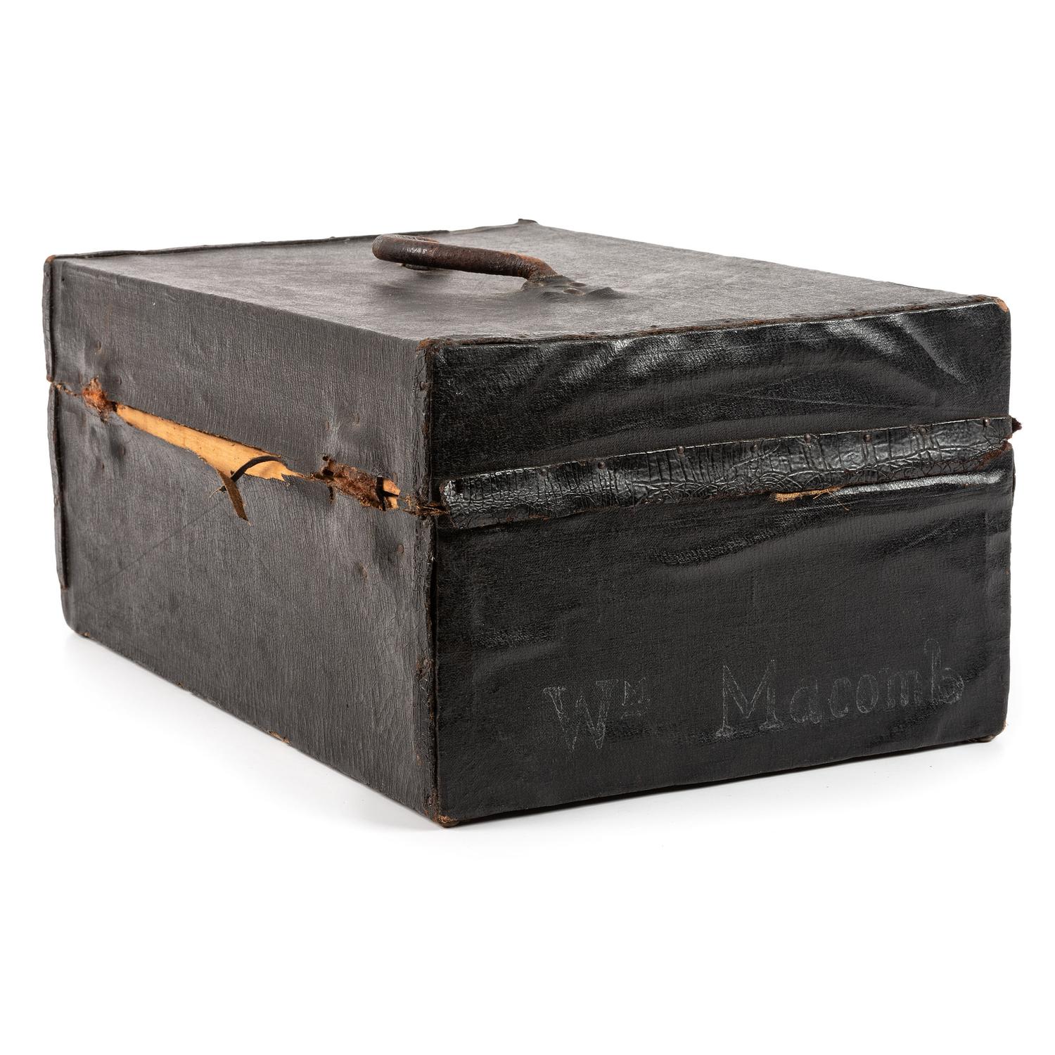 [CIVIL WAR] - [US NAVY]. MACOMB, William H. (1818-1872). Leather-covered travel case. N.p., n.d.