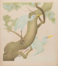 Untitled (Two Cranes) , Circa 1930
