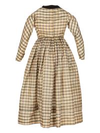 Silk Plaid Girl's Dress, 1850s