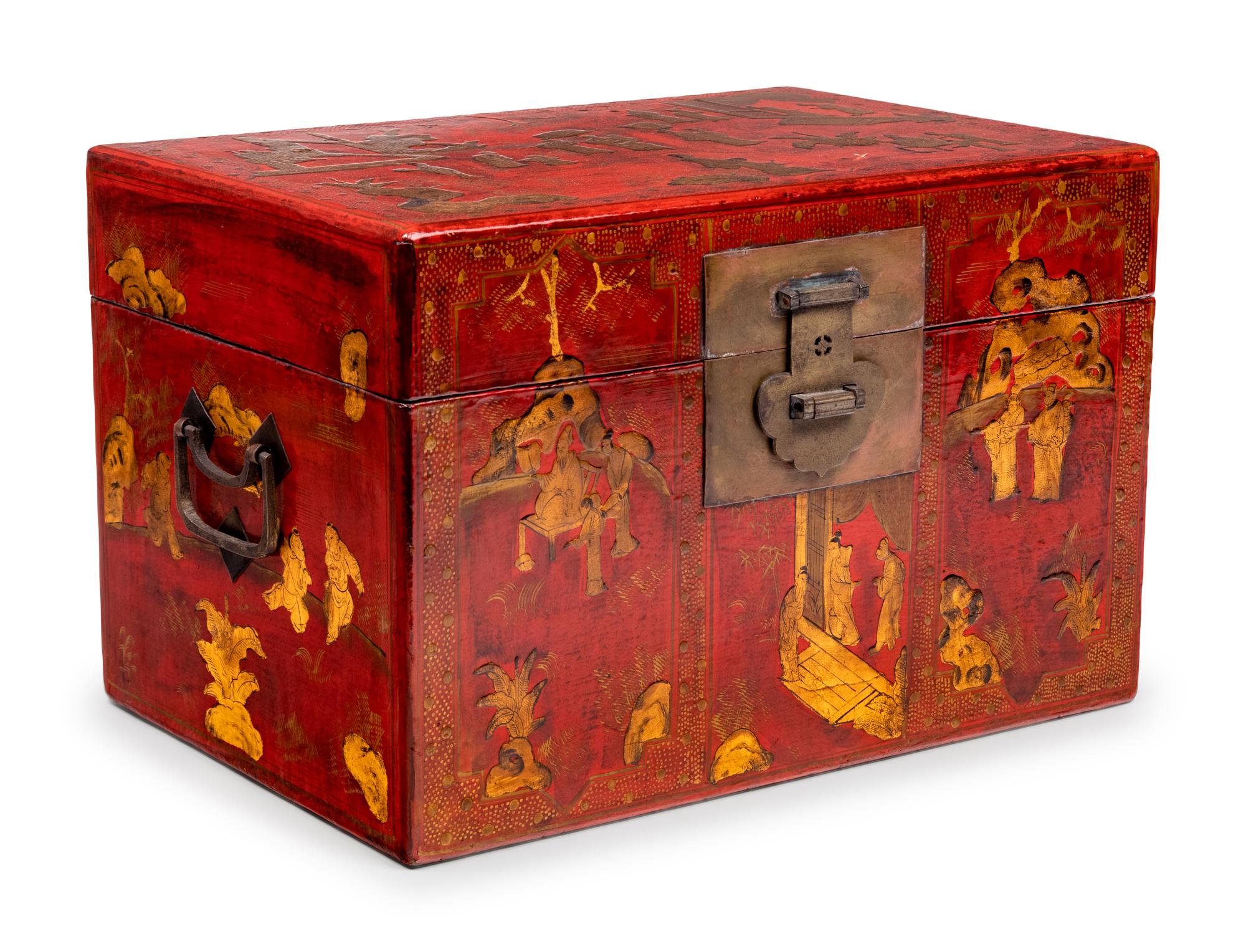 A Chinese Export Lacquer Chest